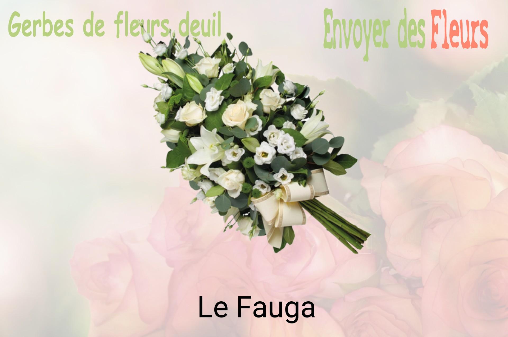 Gerbe de fleurs de deuil livrée à Le Fauga